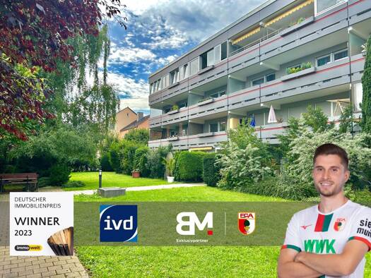 Wohnung zum Kauf 249.000 € 2 Zimmer 63,2 m² 1. Geschoss Pfersee Augsburg / Pfersee 86157