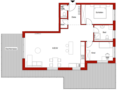 Penthouse zum Kauf provisionsfrei 497.000 € 3 Zimmer 111,2 m² Donaueschingen Donaueschingen 78166