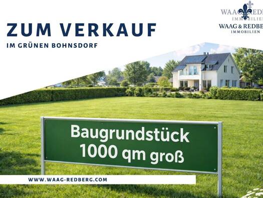 Grundstück zum Kauf 380.000 € 1.000 m² Grundstück Bohnsdorf Treptow-Köpenick 12526