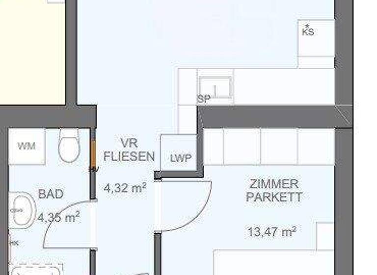 Wohnung zum Kauf 272.460 € 2 Zimmer 43,5 m² 1. Geschoss Mayssengasse Wien 1170