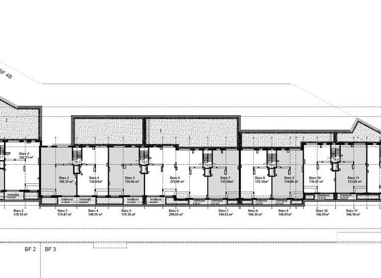 Büro zur Miete - Erstbezug provisionsfrei 16 € 500 m² Bürofläche teilbar ab 350 m² Groß Borstel Hamburg 22453