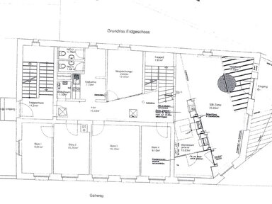 Bürogebäude zur Miete 1.500 € 6 Zimmer 150 m² Bürofläche teilbar von 9 m² bis 40 m² Sinzelstraße 2 Bahnhof - Moosbürg Weiden in der Oberpfalz 92637