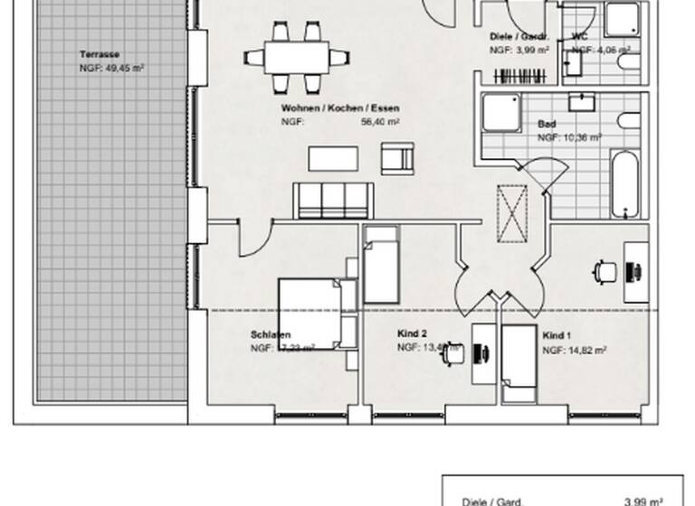 Penthouse zur Miete - Erstbezug 1.938 € 4 Zimmer 143,9 m² 3. Geschoss frei ab 01.05.2026 Am Brüggeberge 14 Fümmelse Wolfenbüttel 38304