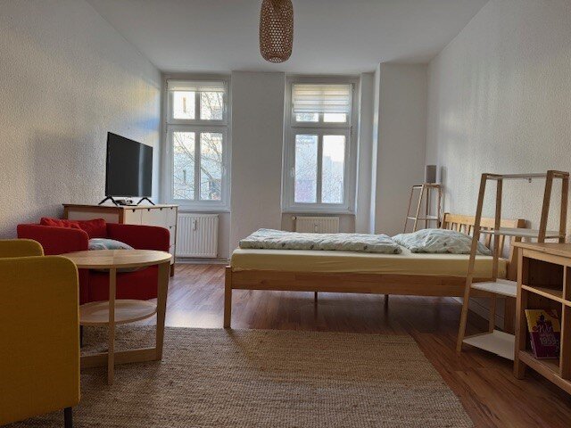 Wohnung zur Miete Wohnen auf Zeit 1.250 € 1 Zimmer 38,4 m²<br/>Wohnfläche ab sofort<br/>Verfügbarkeit Friedrichshain Berlin 10249