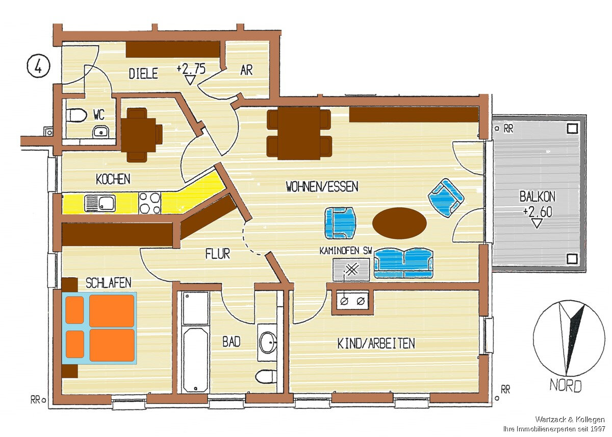 Wohnung zum Kauf 349.000 € 3 Zimmer 89,8 m²<br/>Wohnfläche 1.<br/>Geschoss Süd Schwabach 91126