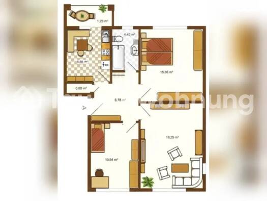 Wohnung zur Miete Tauschwohnung 1.000 € 3 Zimmer 67 m² 3. Geschoss Osdorf Hamburg 22763