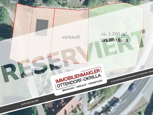 Grundstück zum Kauf 195.000 € 1.200 m² Grundstück Ottendorf-Okrilla 01458