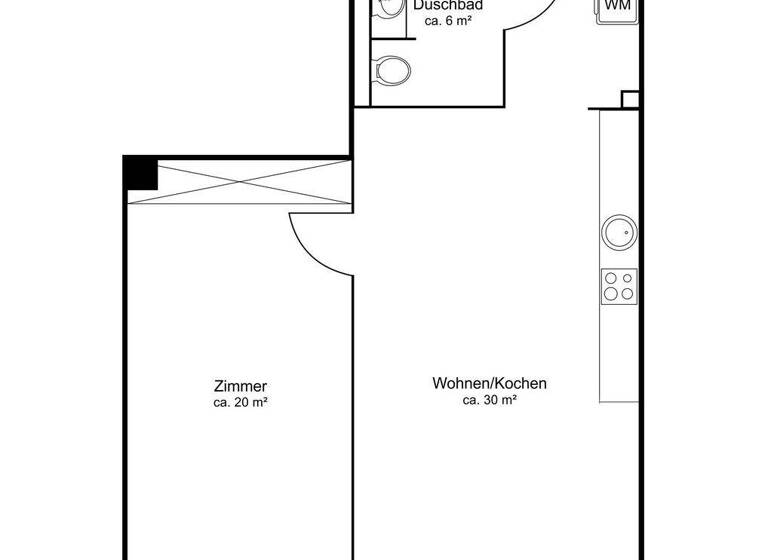 Wohnung zur Miete 2.208 € 2 Zimmer 66 m² 4. Geschoss HafenCity Hamburg 20457