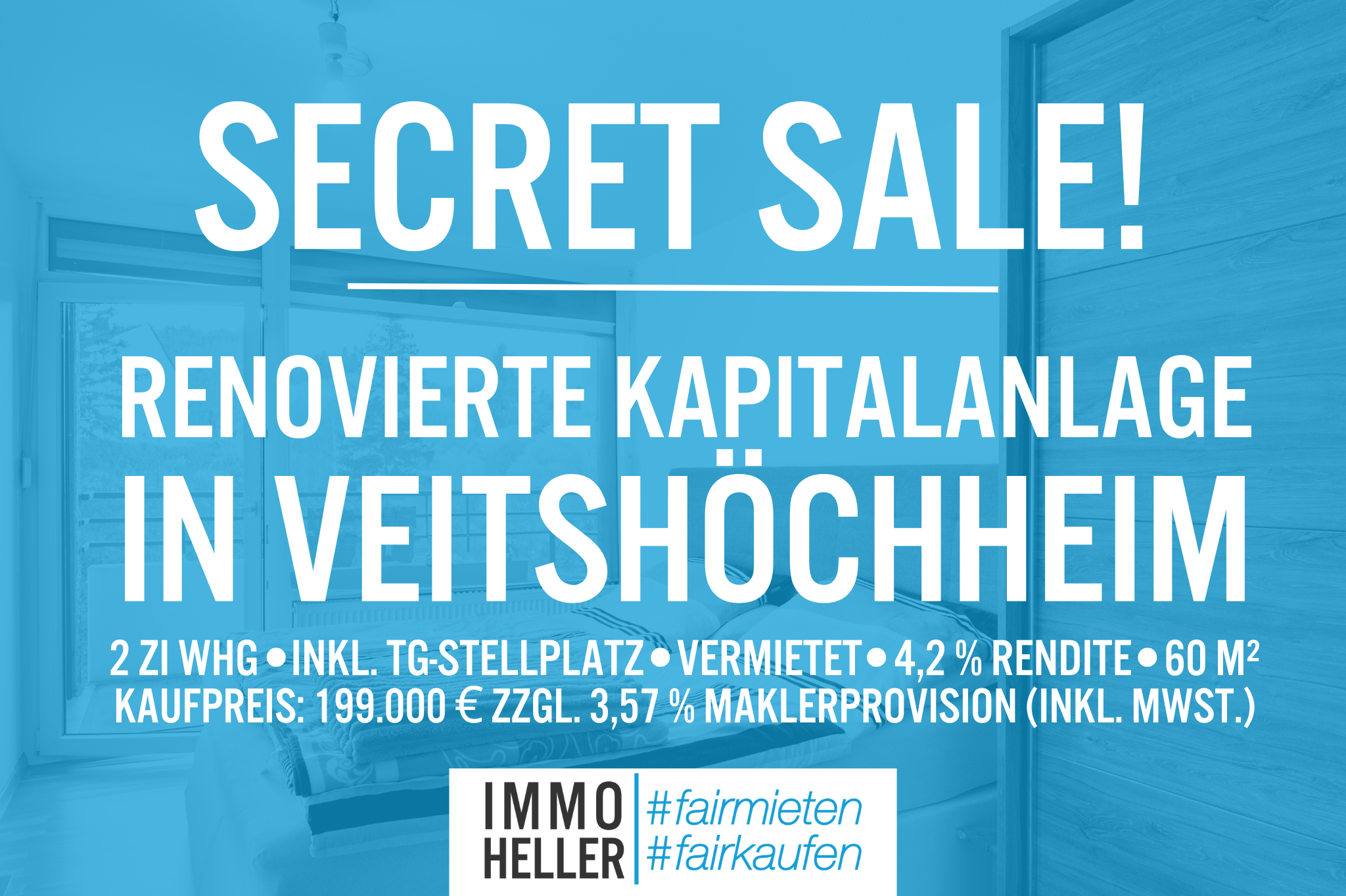 Wohnung zum Kauf provisionsfrei 199.000 € 2 Zimmer 60,1 m²<br/>Wohnfläche 6.<br/>Geschoss Veitshöchheim Veitshöchheim 97209