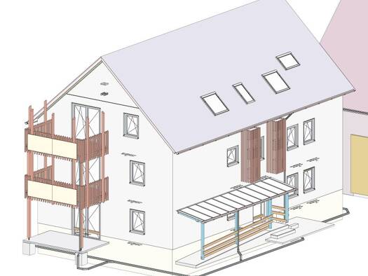 Wohnung zur Miete 630 € 2 Zimmer 42 m² Geschoss 2/3 frei ab 01.11.2026 Unterheßbach 1 Unterheßbach Lehrberg 91611