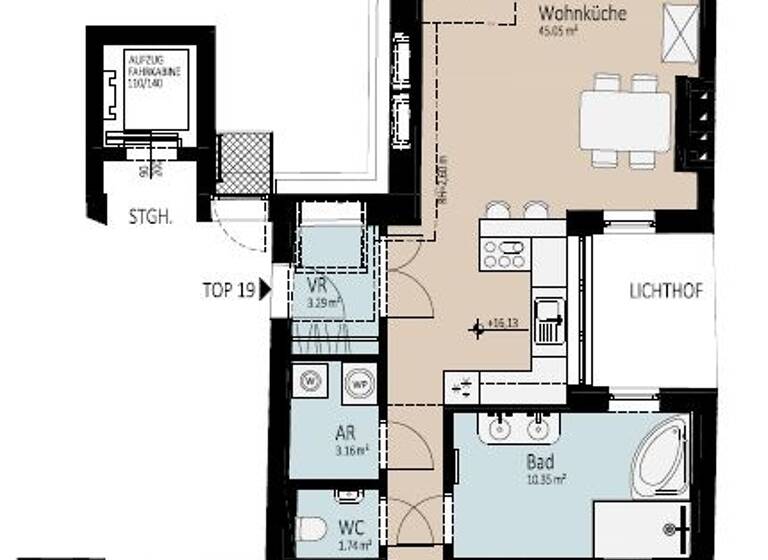 Wohnung zum Kauf 1.348.500 € 4 Zimmer 132,4 m² Wien 1020
