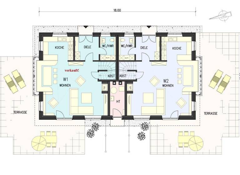 Doppelhaushälfte zum Kauf 4 Zimmer 167 m² 989 m² Grundstück Taarepswoi 29 c Borgsum 25938