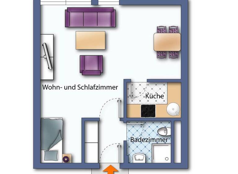 Studio zum Kauf 100.000 € 1 Zimmer 36,7 m² 1. Geschoss Tolkewitz/Seidnitz-Nord Dresden 01279