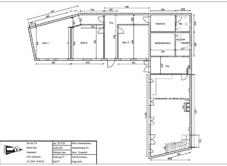 Wohnung zum Kauf 1.200.000 € 9 Zimmer 306,3 m² EG Mariendorf Berlin 12109