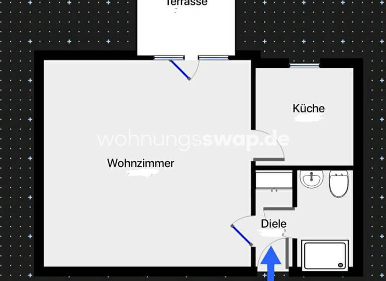Studio zur Miete Tauschwohnung 410 € 1 Zimmer 50 m² EG Holweide Köln 51067