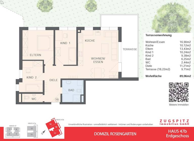 Terrassenwohnung zum Kauf - Erstbezug 852.000 € 3 Zimmer 83 m² EG Garmisch Garmisch-Partenkirchen 82467