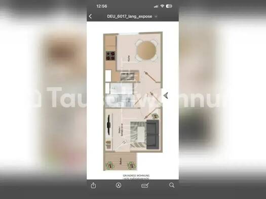 Wohnung zur Miete Tauschwohnung 513 € 1 Zimmer 38 m² 2. Geschoss Alsterdorf Hamburg 22081