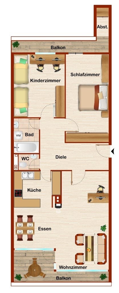 Wohnung zum Kauf 235.000 € 3,5 Zimmer 85 m²<br/>Wohnfläche 12.<br/>Geschoss Sindelfingen 3 Sindelfingen 71065