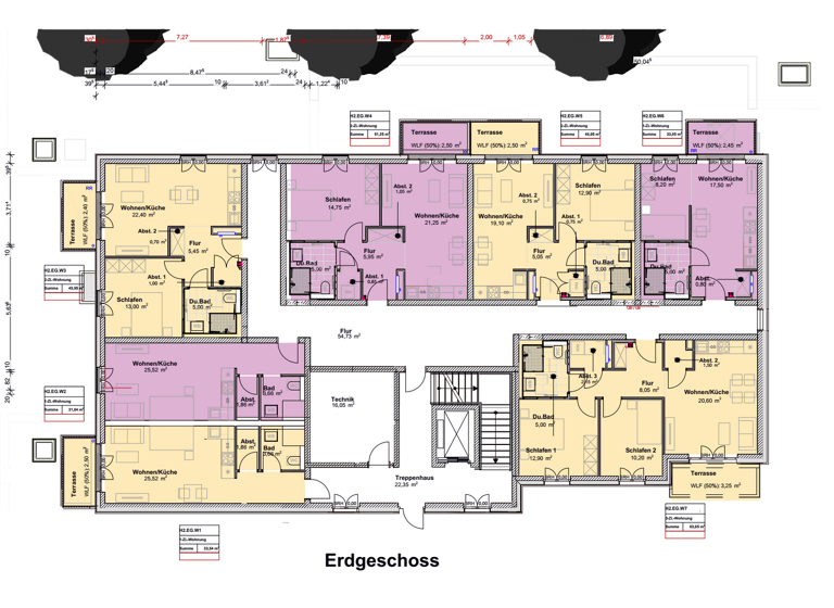 Mehrfamilienhaus zum Kauf - Erstbezug provisionsfrei als Kapitalanlage geeignet 7.800.000 € 58 Zimmer 1.480 m² 800 m² Grundstück teilbar ab 1.480 m² Trier-West Trier 54294