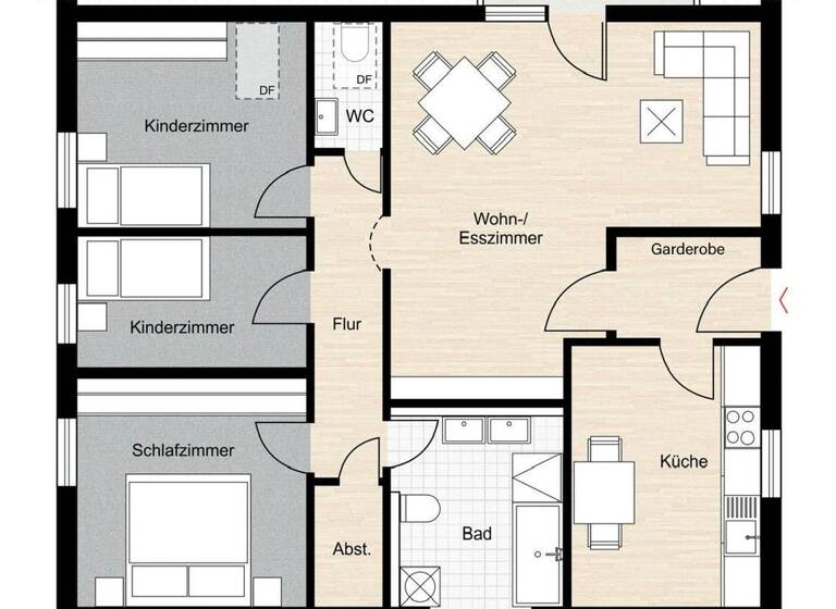 Wohnung zum Kauf 349.000 € 4 Zimmer 98 m² 2. Geschoss Margetshöchheim 97276