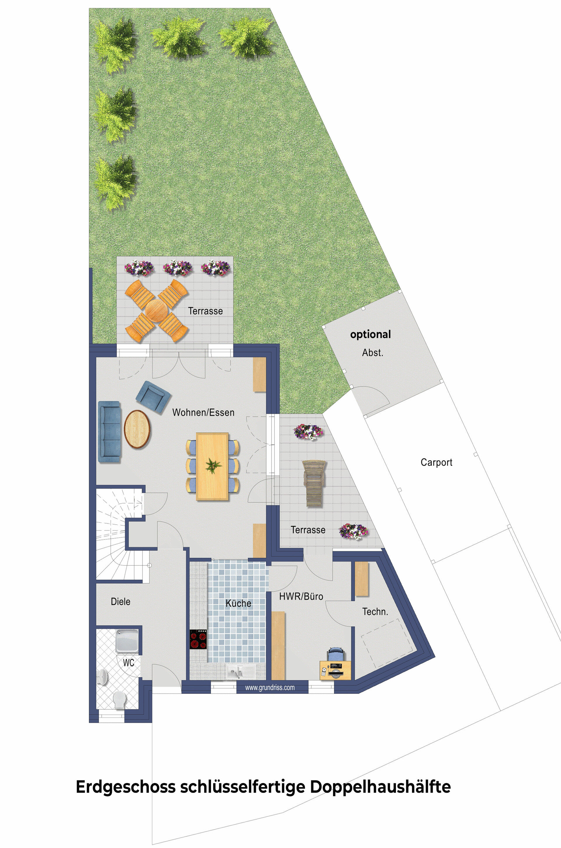 Doppelhaushälfte zum Kauf provisionsfrei 385.000 € 4 Zimmer 150,7 m²<br/>Wohnfläche 322 m²<br/>Grundstück Weseke Borken 46325