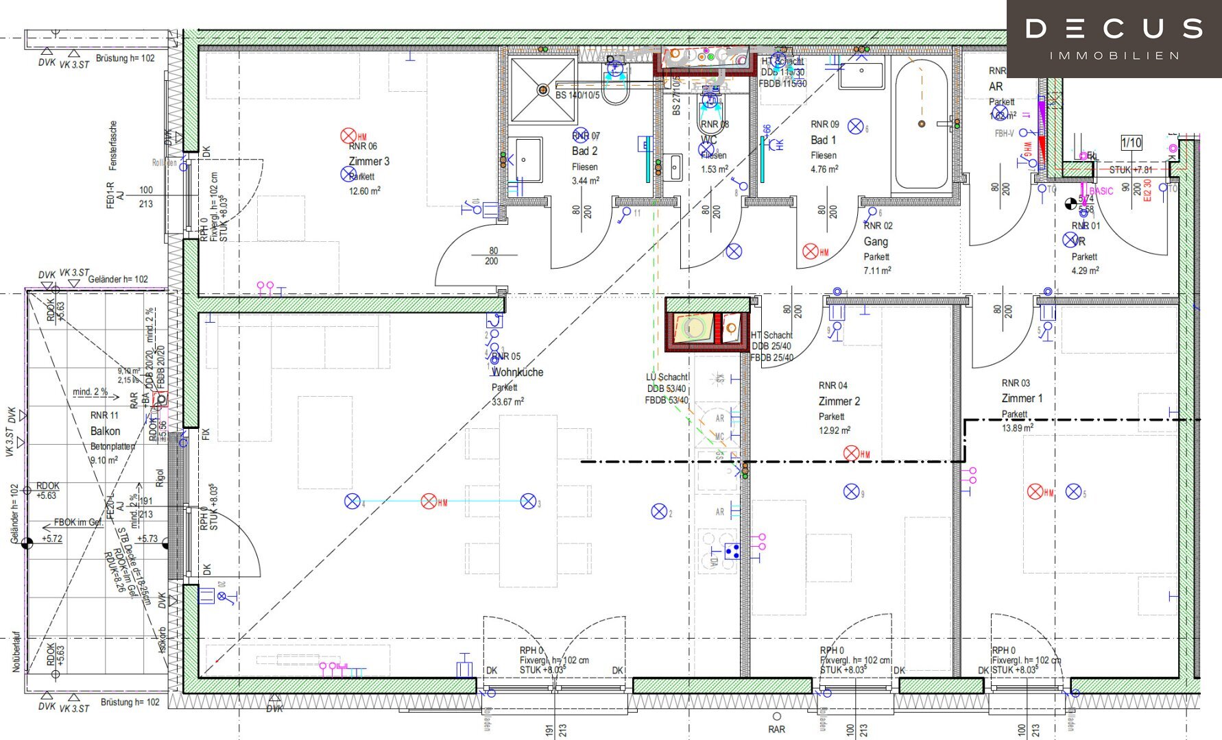 Wohnung zur Miete 1.493 € 4 Zimmer 95,8 m²<br/>Wohnfläche 2.<br/>Geschoss 01.03.2025<br/>Verfügbarkeit Wien 1100