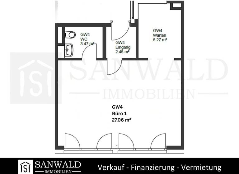 Büro zur Miete provisionsfrei 350 € 1 Zimmer Honnefer Straße 1 Lannesdorf Bonn 53179