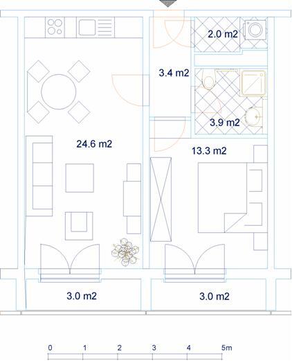 Wohnung zur Miete 401 € 2 Zimmer 48,6 m²<br/>Wohnfläche 9.<br/>Geschoss Mainzer Straße 40 Rieth Erfurt 99089