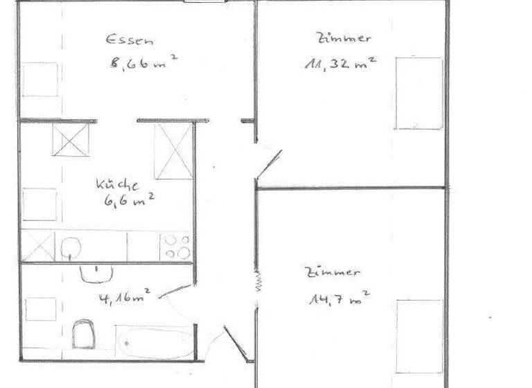 Wohnung zur Miete 315 € 2 Zimmer 46 m² frei ab sofort Fedderwardergroden Wilhelmshaven 26388