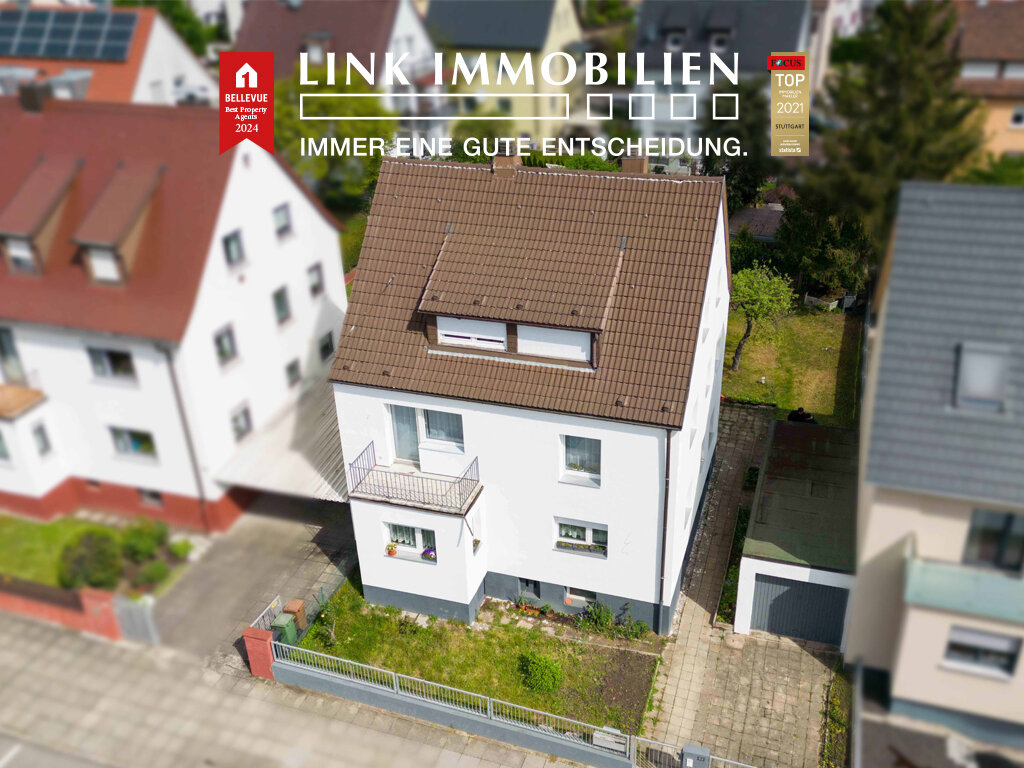 Mehrfamilienhaus zum Kauf 849.000 € 8 Zimmer 177,5 m²<br/>Wohnfläche 452 m²<br/>Grundstück Zuffenhausen - Mitte Stuttgart 70435