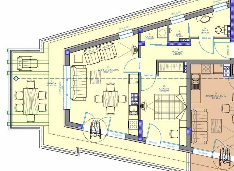 Wohnung zum Kauf 224.472 € 2 Zimmer 77,8 m² Sofia