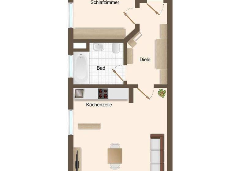 Wohnung zum Kauf 140.000 € 2 Zimmer 50 m² 1. Geschoss frei ab sofort Bad Birnbach Bad Birnbach , Rottal 84364