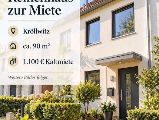 Reihenhaus zur Miete 1.100 € 3 Zimmer 90 m² 350 m² Grundstück frei ab sofort Kröllwitz Halle (Saale) 06120