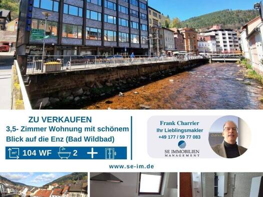 Wohnung zum Kauf 175.000 € 3,5 Zimmer 104 m² Bad Wildbad 75323