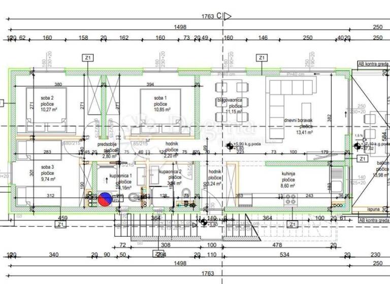 Wohnung zum Kauf 450.000 € 4 Zimmer 80 m² 1. Geschoss Okrug