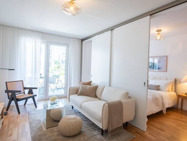 Wohnung zur Miete - Erstbezug 921 € 2 Zimmer 52,6 m² 2. Geschoss Donaustraße 2 b Ludwigsfelde Ludwigsfelde 14974