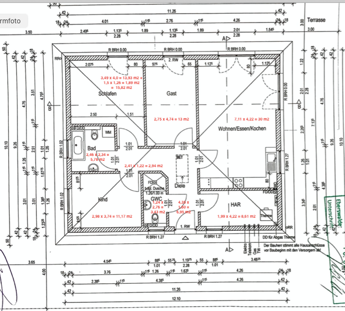 Haus zur Miete Wohnen auf Zeit 25 € 4 Zimmer 100 m²<br/>Wohnfläche Birkenhöhe Bernau 16321