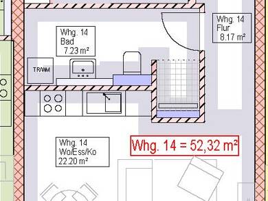 Wohnung zum Kauf - Neubau provisionsfrei 291.500 € 2 Zimmer 52 m² Souterrain, 3. Geschoss Memminger Straße 67 Vöhringen Vöhringen 89269