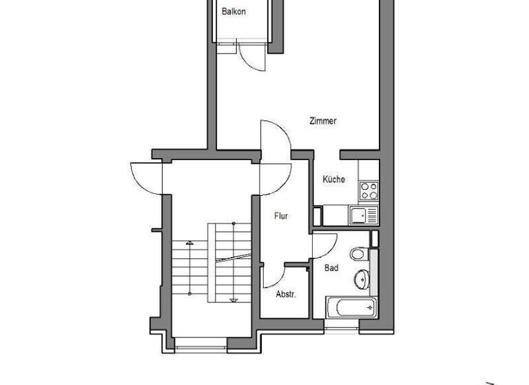 Studio zur Miete 215 € 1 Zimmer 33,5 m² 1. Geschoss frei ab 01.05.2026 Württemberger Allee 2 Sennestadt Bielefeld 33689