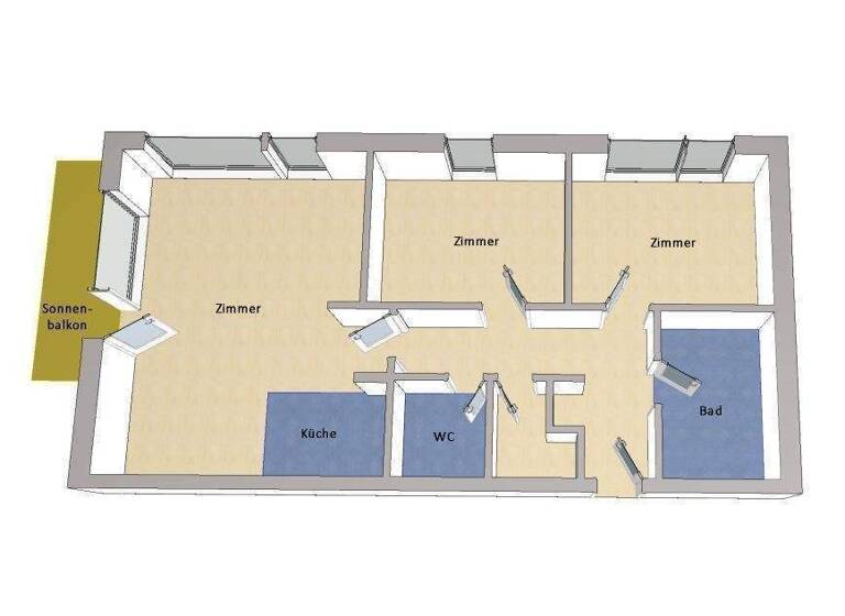 Wohnung zum Kauf 560.000 € 3 Zimmer 82 m² Bornstedter Feld Potsdam 14469