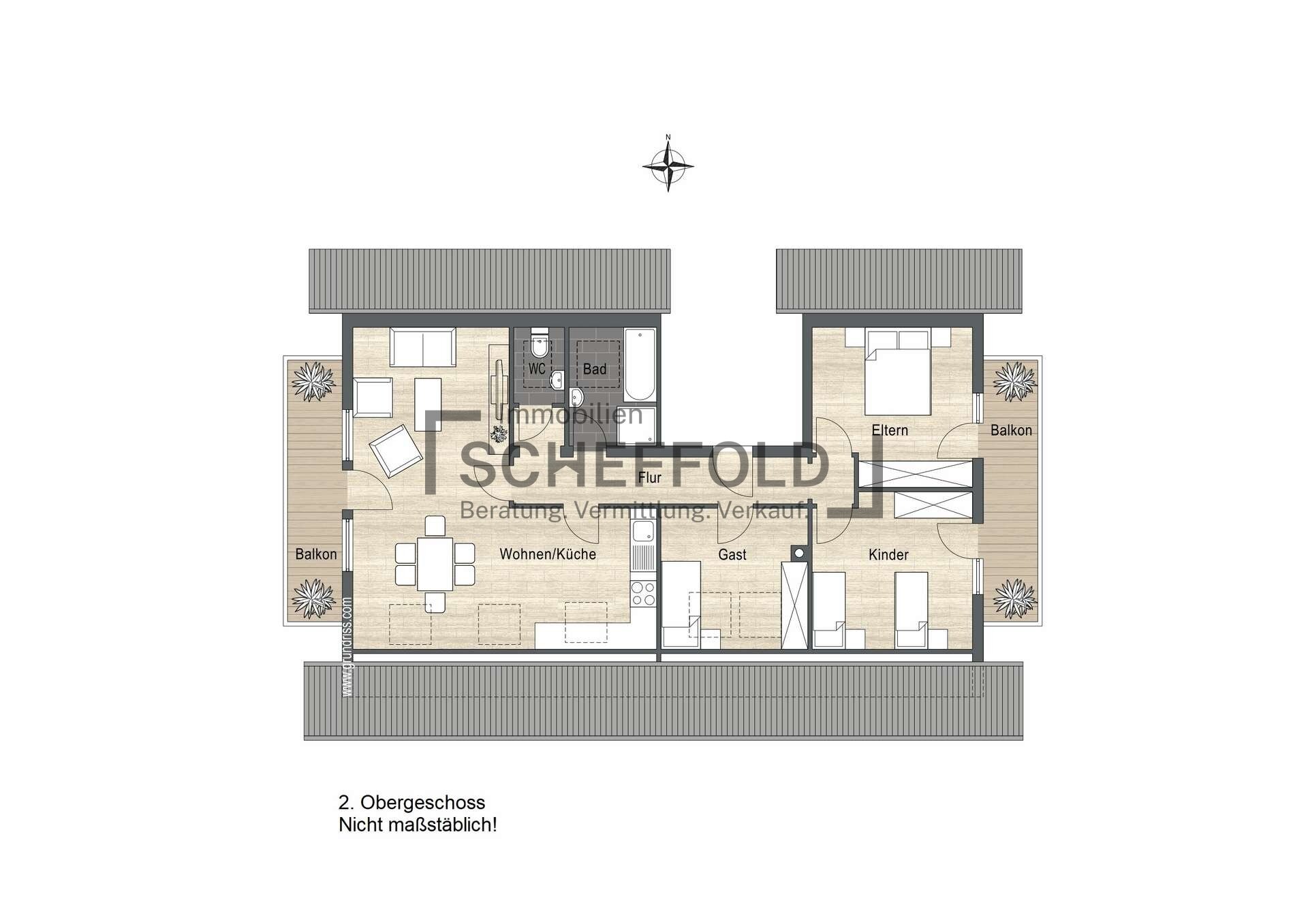 Wohnung zum Kauf 259.900 € 4,5 Zimmer 115,7 m²<br/>Wohnfläche 2.<br/>Geschoss Illerrieden Illerrieden 89186