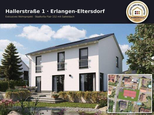 Doppelhaushälfte zum Kauf provisionsfrei 781.720 € 6 Zimmer 167 m² 274 m² Grundstück Hallerstraße 1 Eltersdorf Erlangen 91058