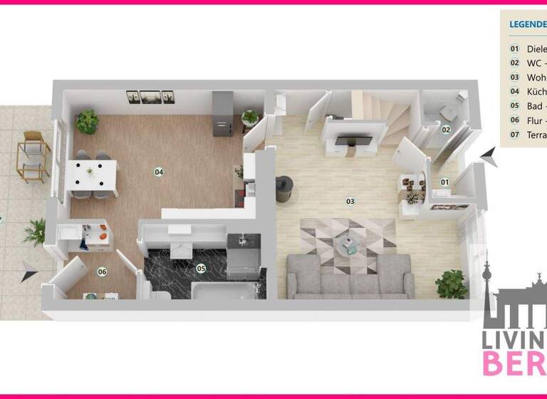 Reihenmittelhaus zum Kauf 499.000 € 4 Zimmer 108,9 m² 117 m² Grundstück Alt-Hohenschönhausen Berlin 13053