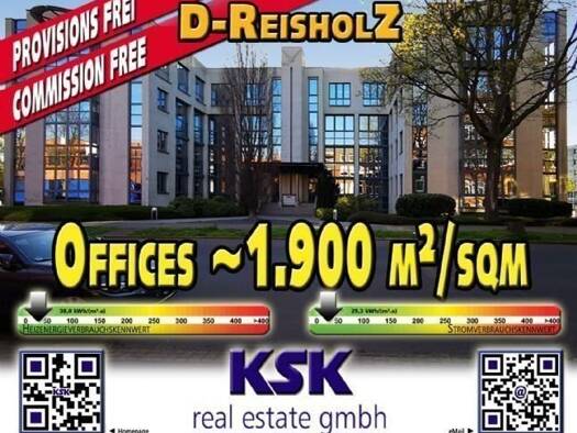 Bürogebäude zur Miete provisionsfrei 1.900 m² Bürofläche teilbar von 278 m² bis 1.900 m² Holthausen Düsseldorf 40589