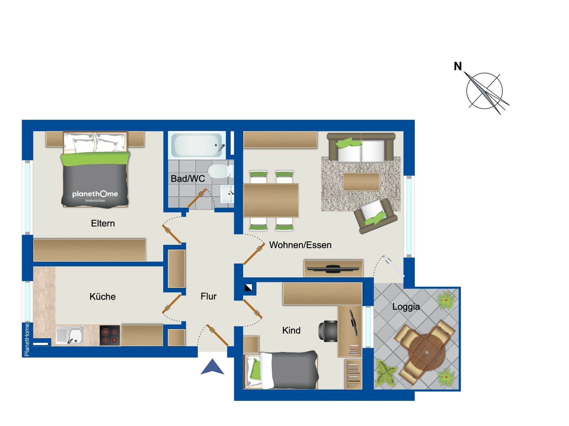 Wohnung zum Kauf 285.000 € 3 Zimmer 74,3 m²<br/>Wohnfläche Hochstadt Maintal 63477