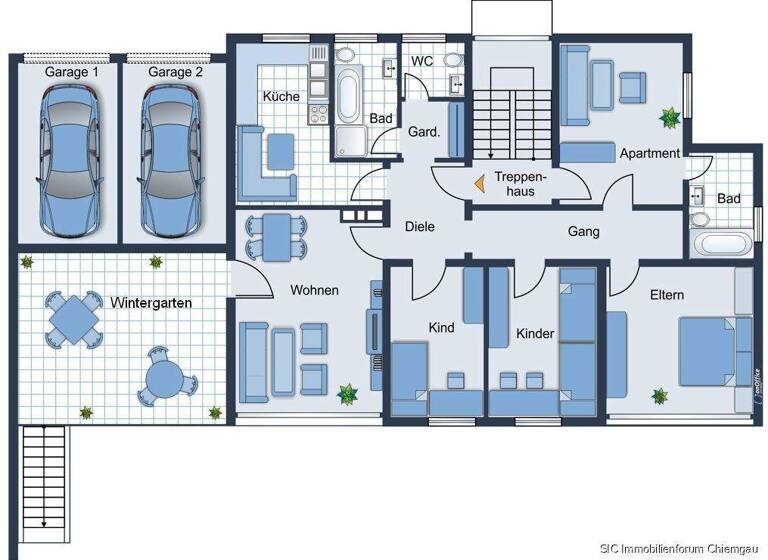 Mehrfamilienhaus zum Kauf 1.100.000 € 11 Zimmer 300 m² 709 m² Grundstück Wolkersdorf Traunstein 83278