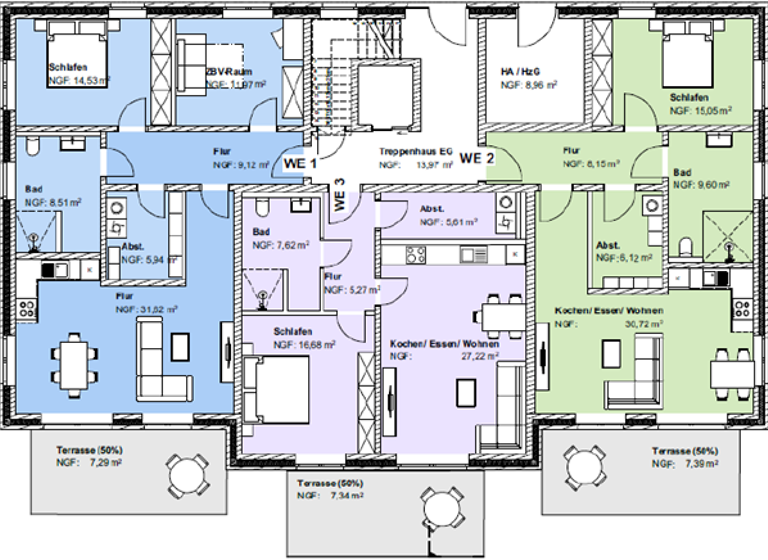 Wohnung zum Kauf als Kapitalanlage geeignet 347.500 € 3 Zimmer 89 m²<br/>Wohnfläche Glandorf Glandorf 49219
