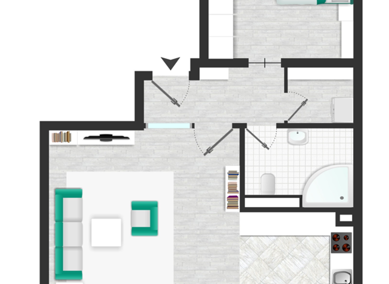 Wohnung zum Kauf 199.000 € 2 Zimmer 57,1 m² 3. Geschoss Wörth Wörth am Rhein 76744