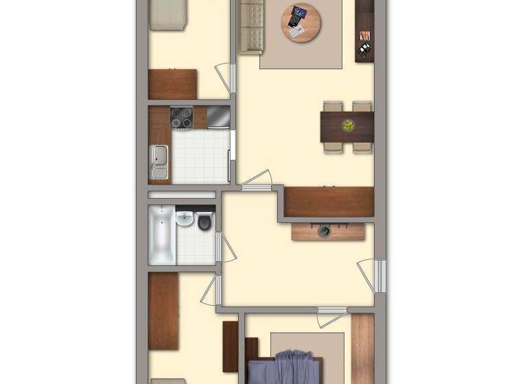 Wohnung zur Miete 435 € 4 Zimmer 71,8 m² 3. Geschoss frei ab 01.04.2026 Juri-Gagarin-Straße 43 Gotha 99867