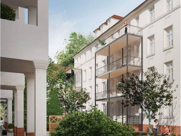 Wohnung zur Miete 848 € 2 Zimmer 53 m² 4. Geschoss frei ab 01.04.2026 Kantstr. 59a Südvorstadt Leipzig 04275